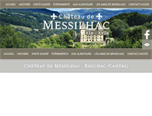 Tablet Screenshot of chateau-messilhac.com